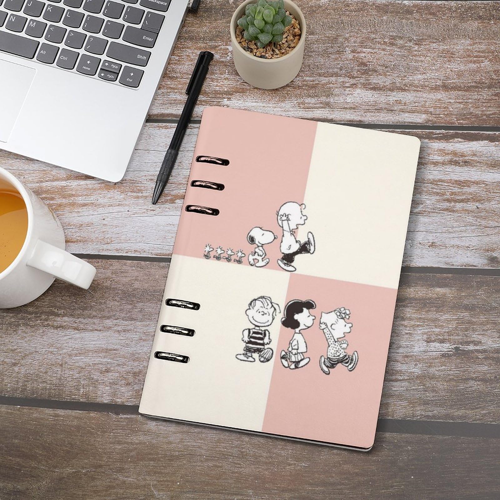 Amazon | スヌーピー (6) ルーズリーフノート バインダーノート メモ帳